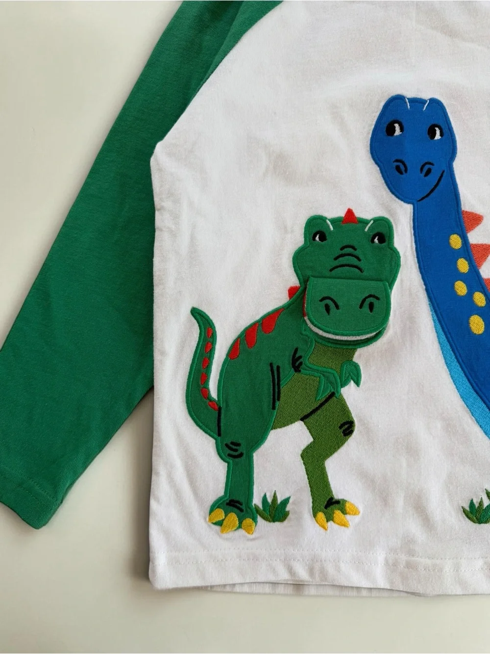 GYMBOREE NWOT Colorful Embroidered Appliqué Lift-a-Flap Dinosaur Shirt